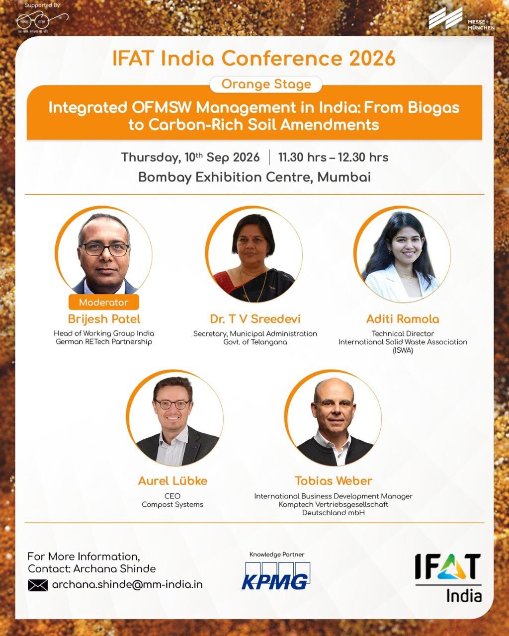 IFAT India 2026 | Orange Stage: Aus Abfall werden Ressourcen 1 IFAT India Orange Stage 1